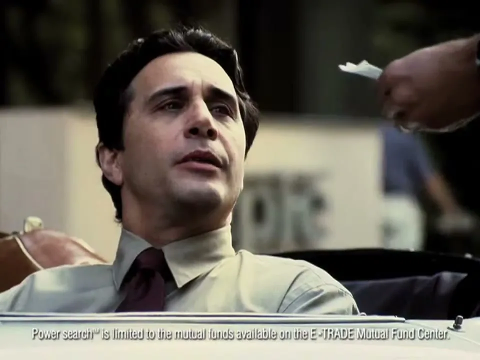 E-trade "Cop" (2000) commercial still