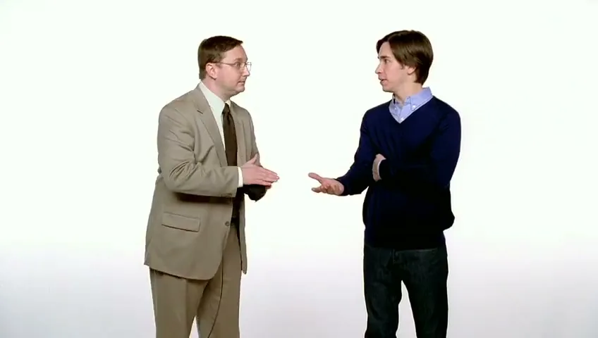 Apple "V-Word" (2009) commercial still