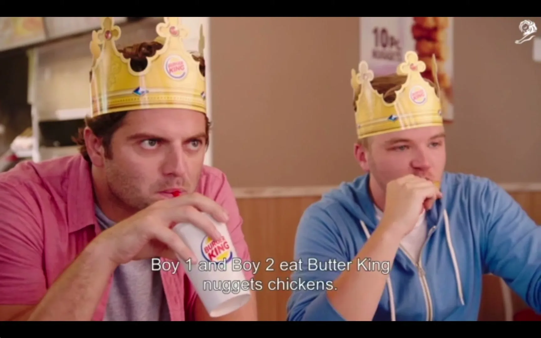Burger King “BK Bot Crown Boy 1 Boy 2” (2019), frame 2