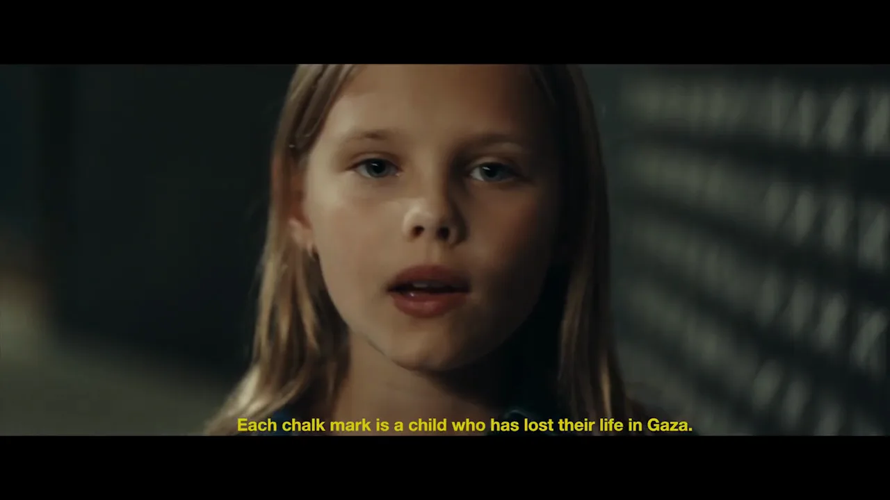 Save the Children “One minute of silence”, shot 2