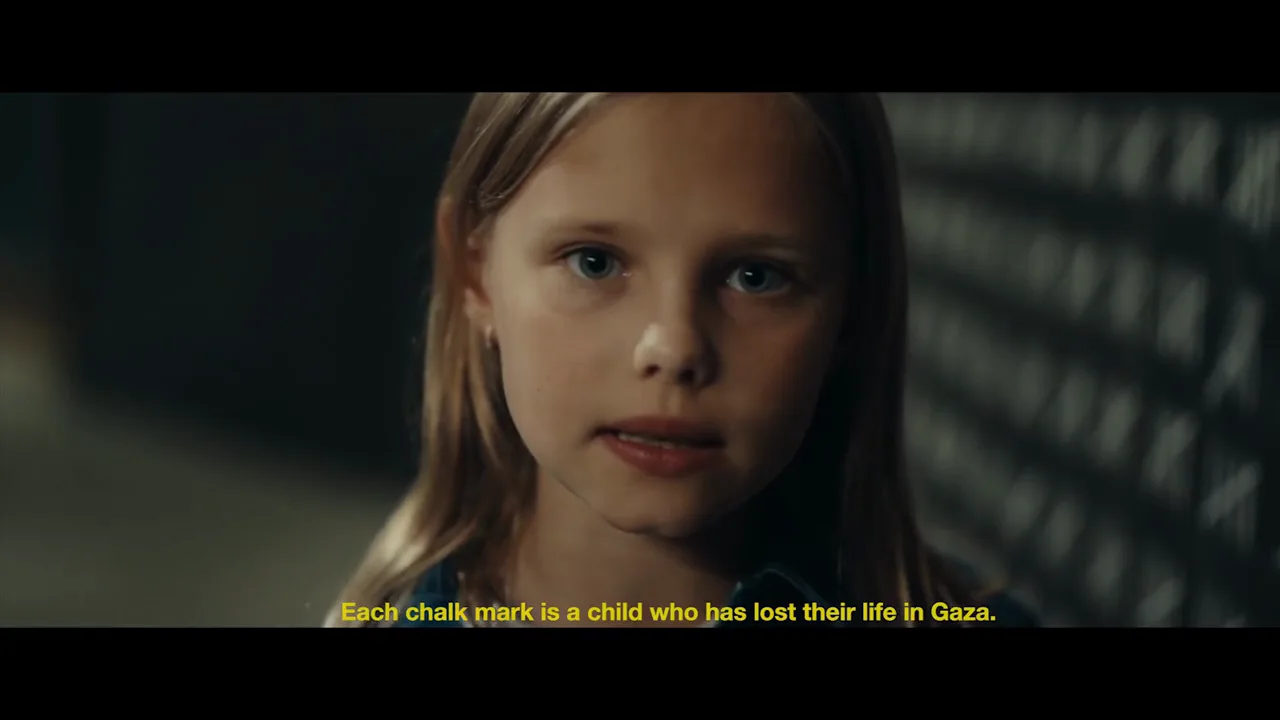 Save the Children “One minute of silence”, shot 2
