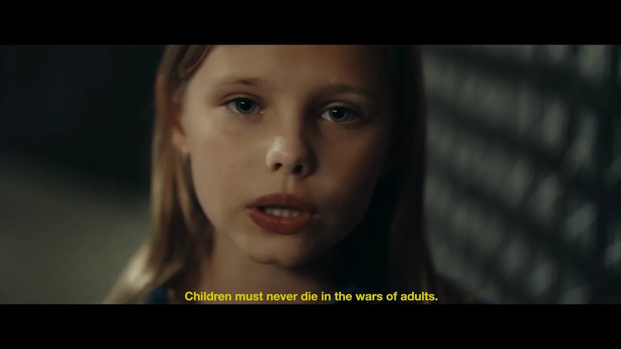 Save the Children “One minute of silence”, shot 2