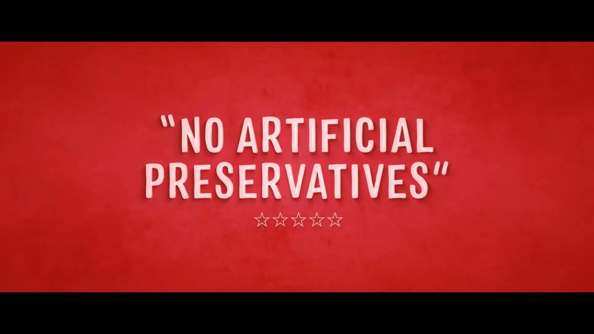 White text on a red background highlights the benefits of the product, with stars appearing below each statement.