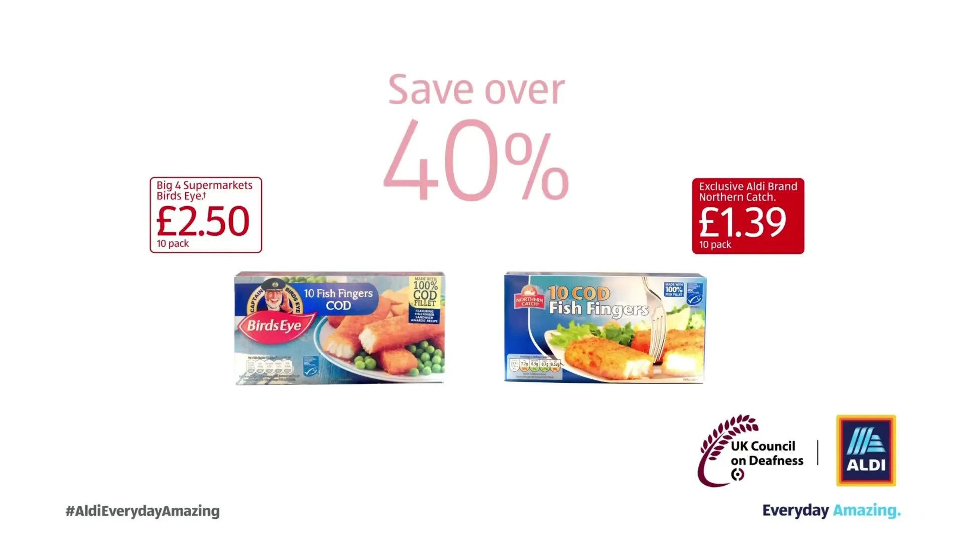 Aldi UK “Fish Fingers” (2018), frame 2