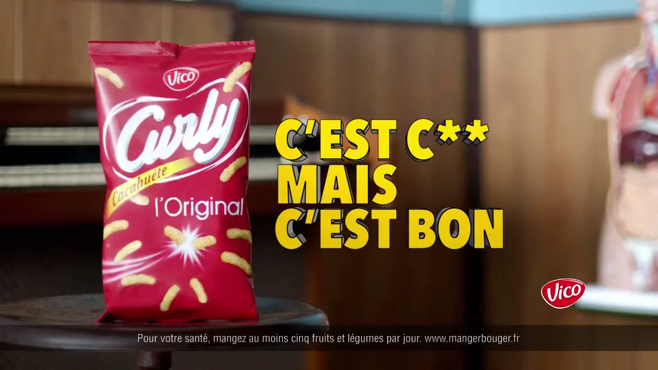 Intersnack “Le Souffleur - Curly, C'est C** mais C'est Bon” (2015), frame 6