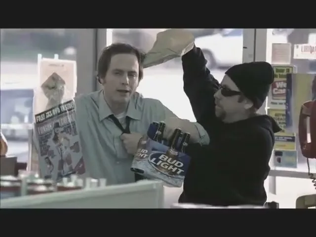 Bud Light "Magazine Buyer" (2008) commercial still