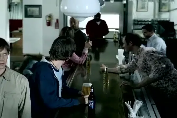 Miller "Dominoes" (2003) commercial still