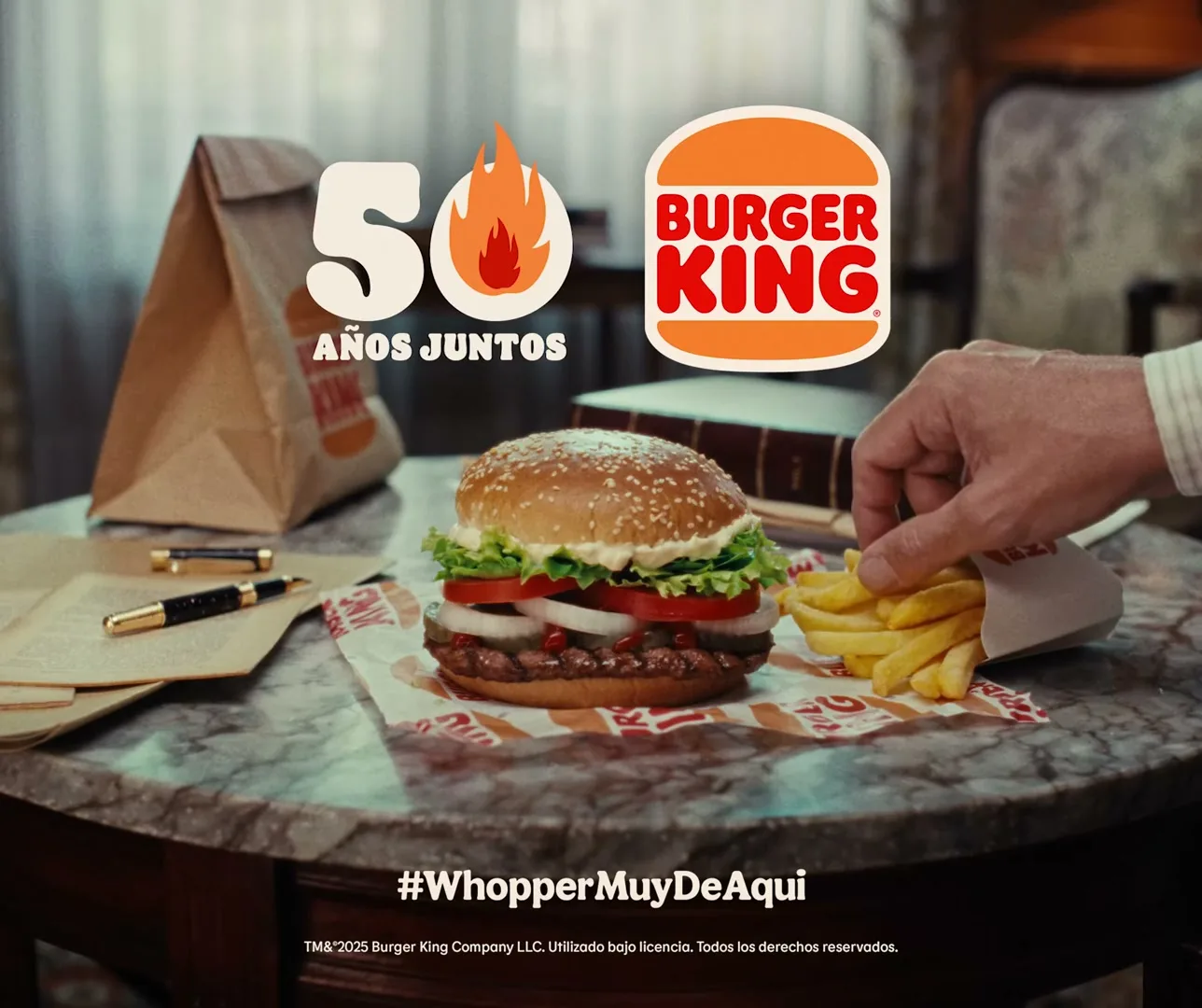 Burger King “Llevamos más tiempo aquí que lo muy de aquí” (2025), frame 3