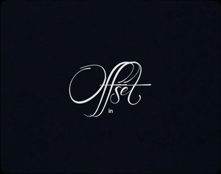 White script text on a dark background transitions from "Offset in" to "Day in the Life" with a subtitle.