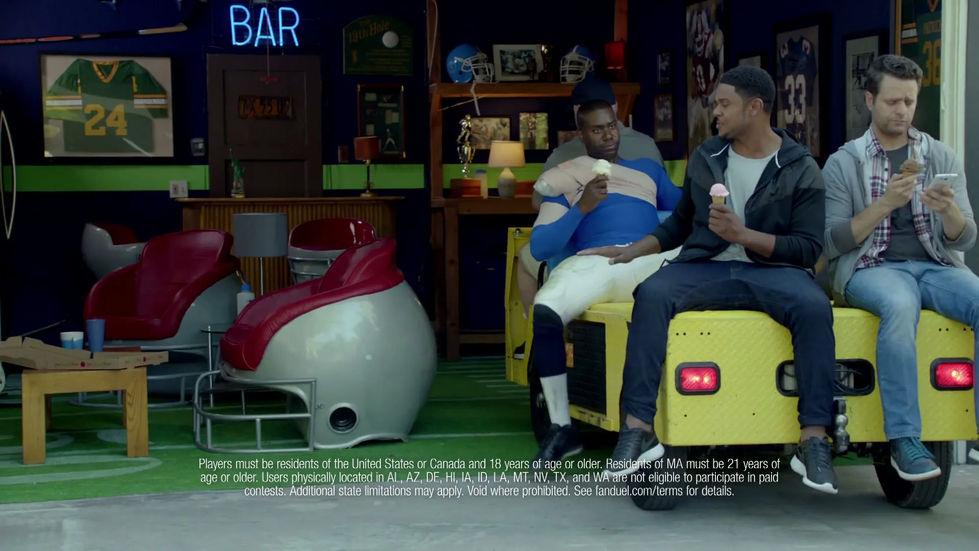 FanDuel "Injury Cart" (2016) commercial still