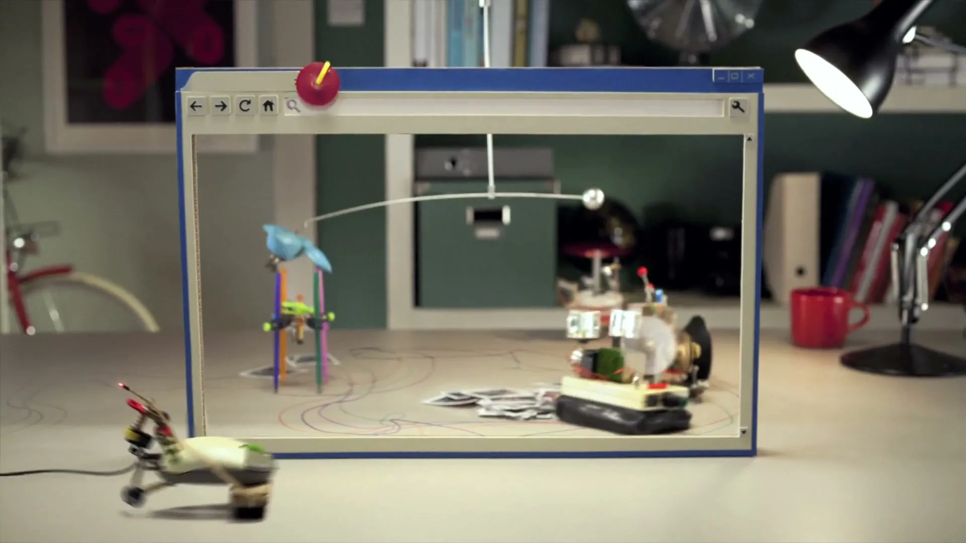 Google Chrome "Speedbots" (2012) commercial still