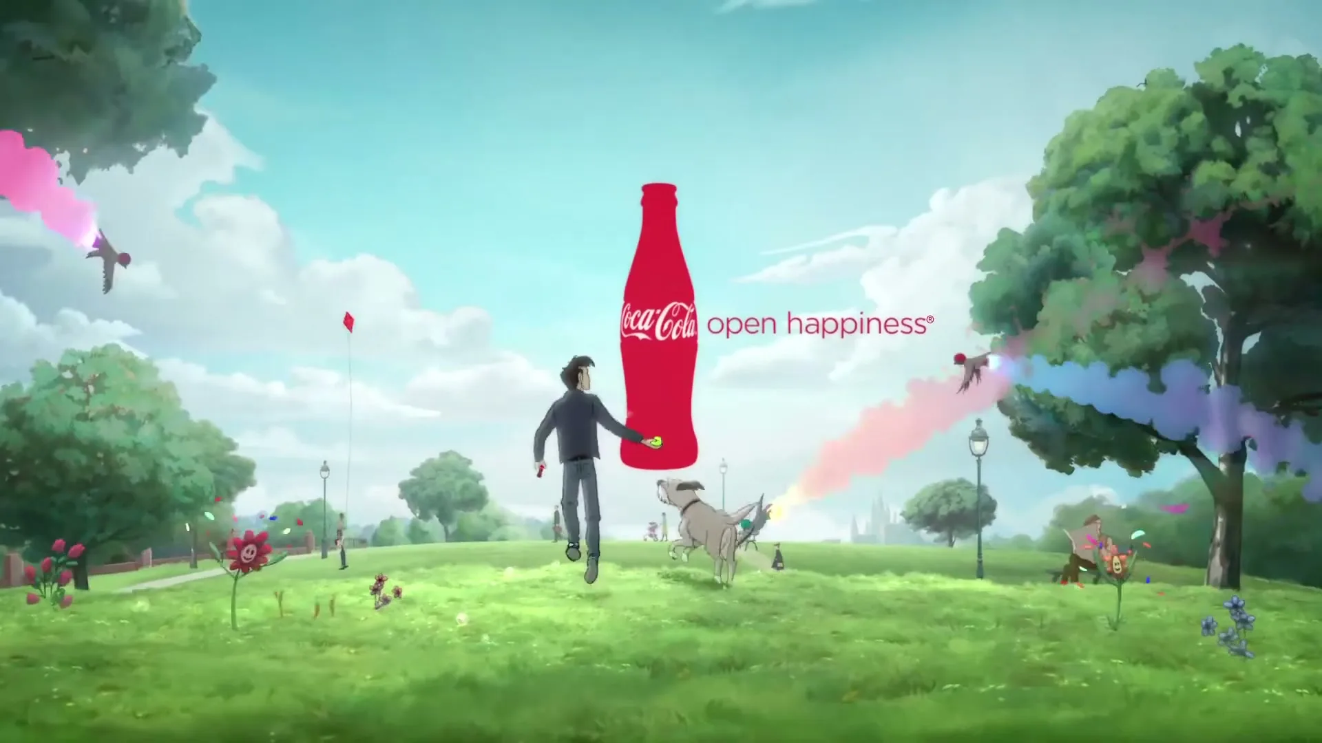 Coca-Cola "Man and Dog" (2015) commercial still