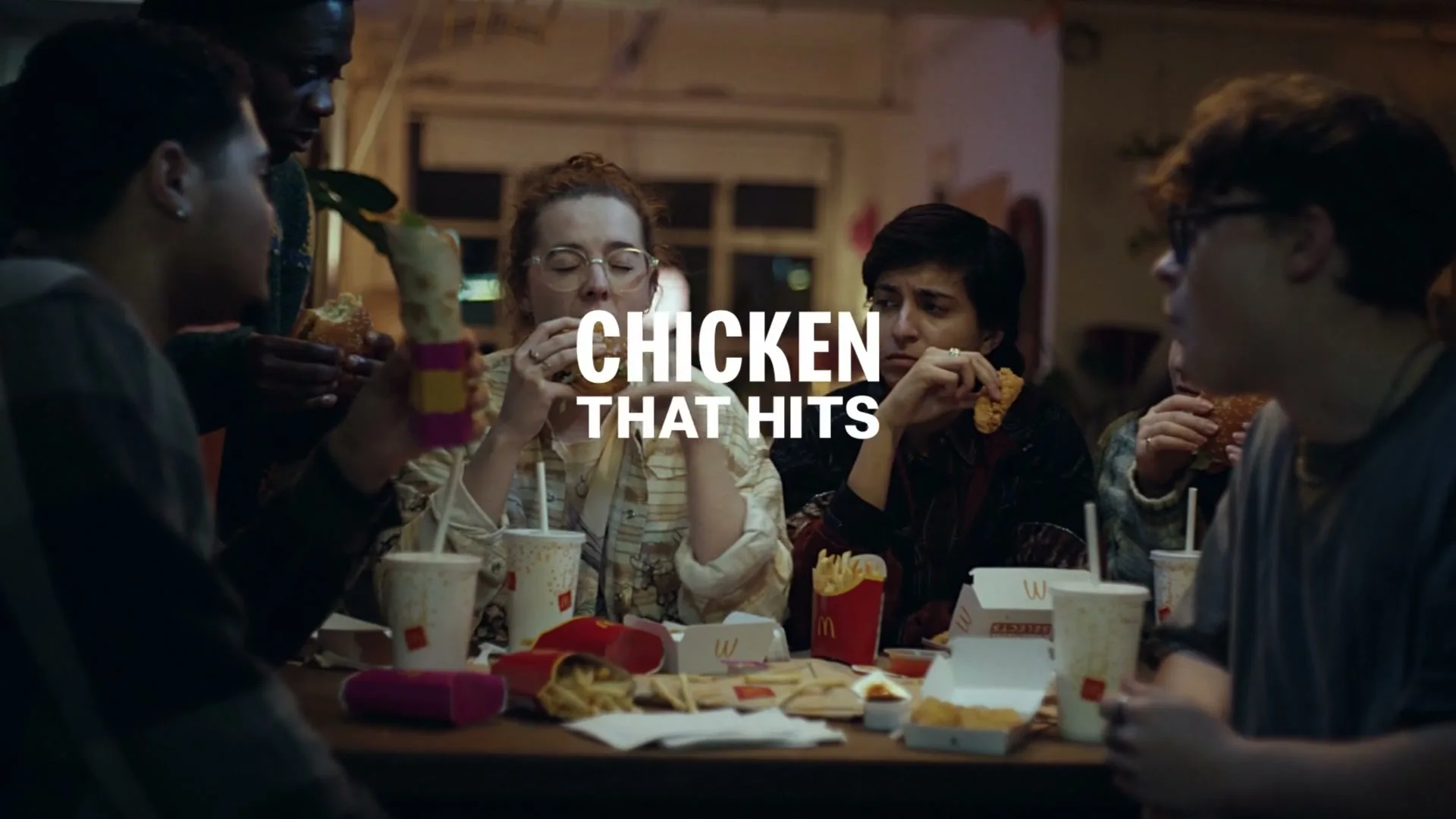 McDonald's "Chicken That Hits Different" (2024) commercial still