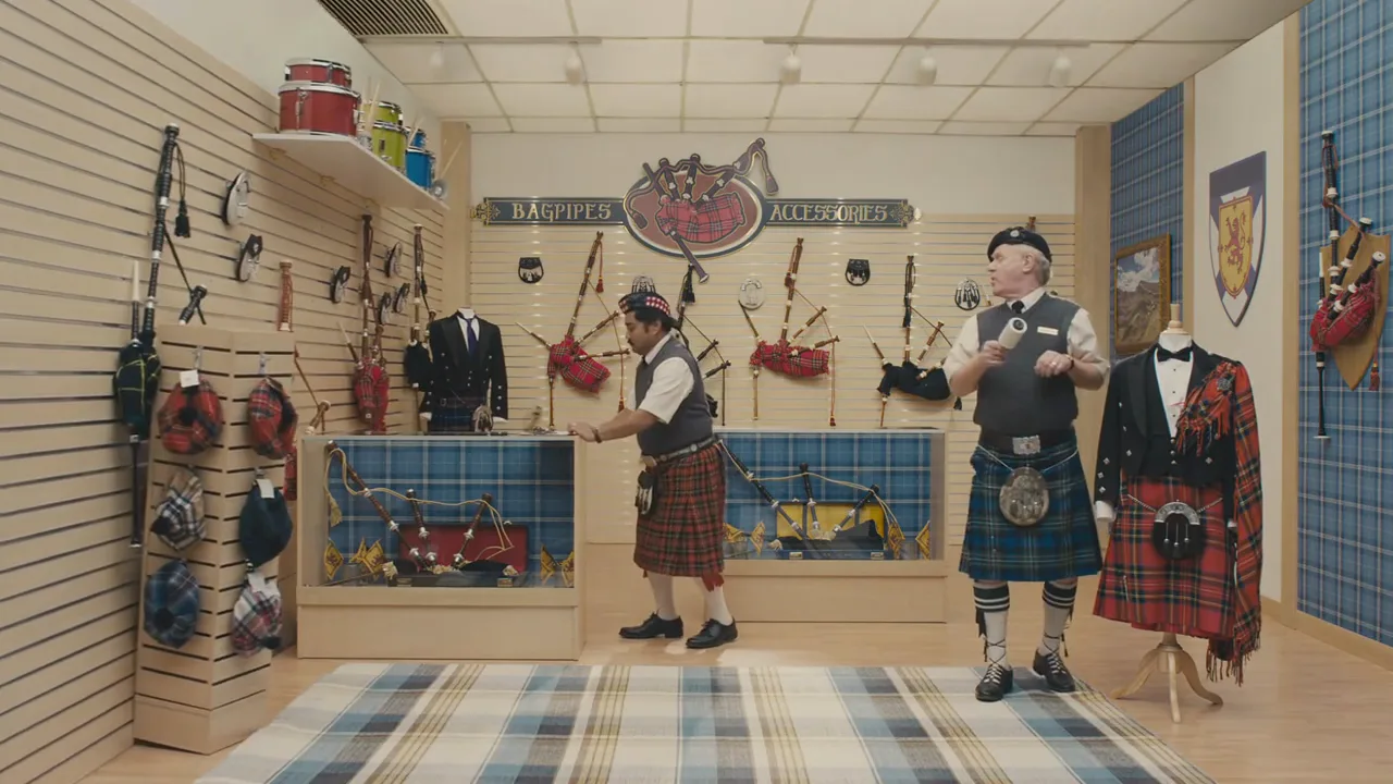 GEICO “Crushed, Bagpipes”, shot 1