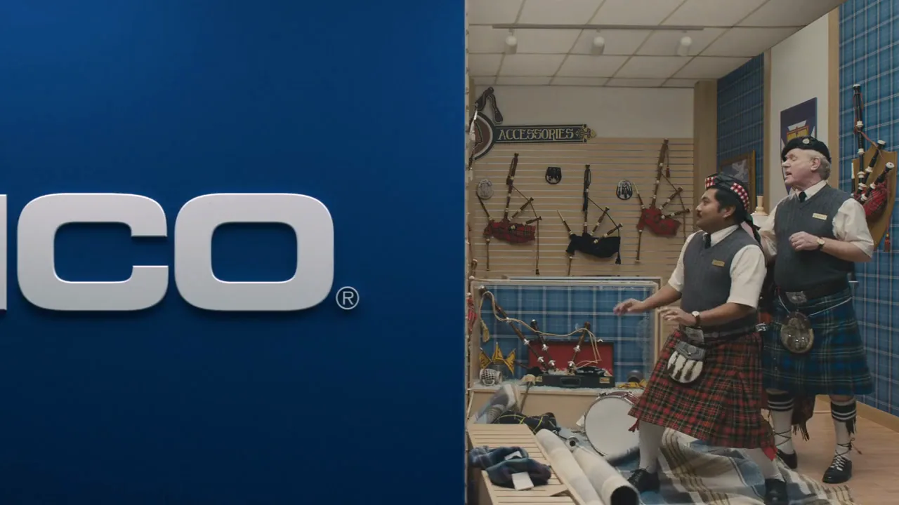 GEICO “Crushed, Bagpipes”, shot 1