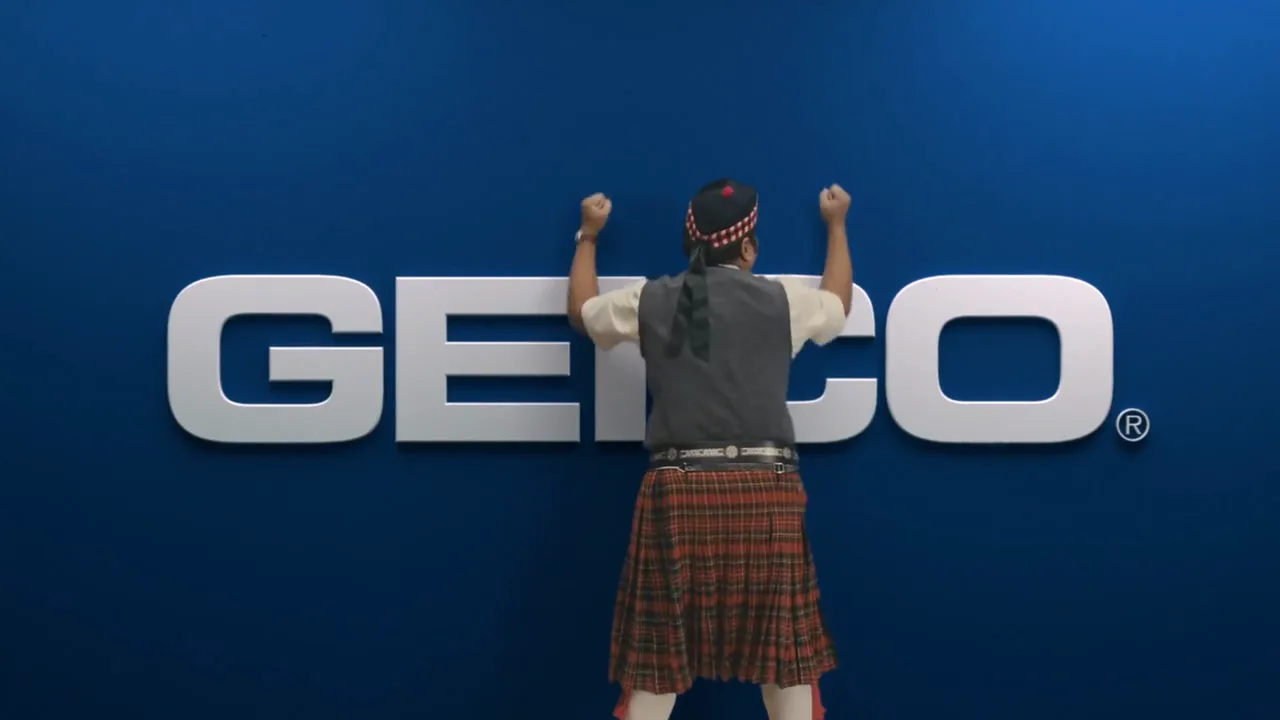 GEICO “Crushed, Bagpipes”, shot 1