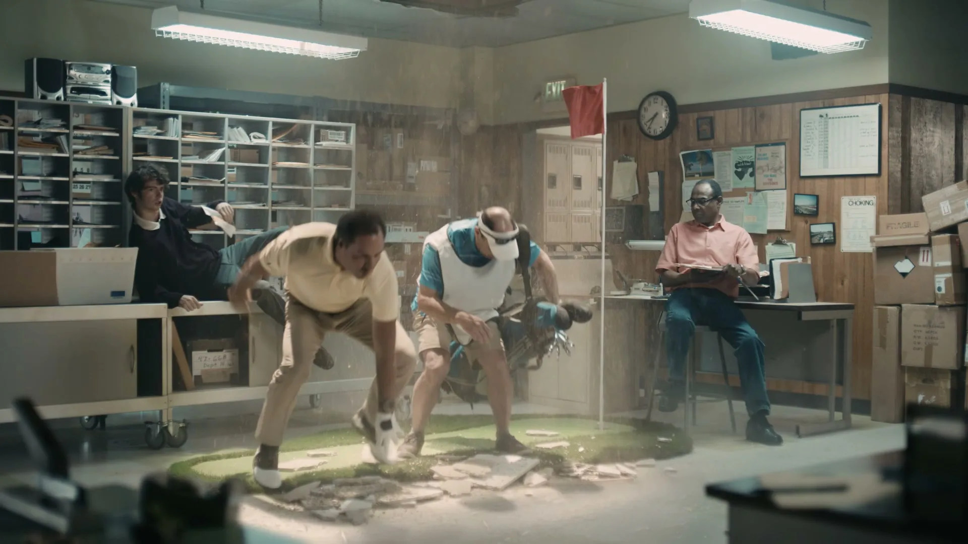 GEICO "Interrupt-a-palooza: Special Delivery" (2018) commercial still