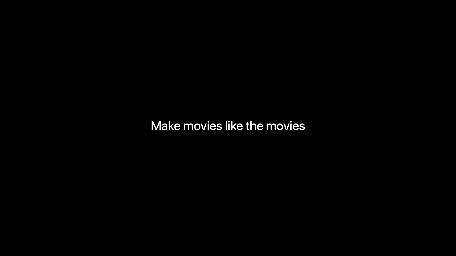 Apple "iPhone 12 - Make Movies Like The Movies" (2021) commercial still
