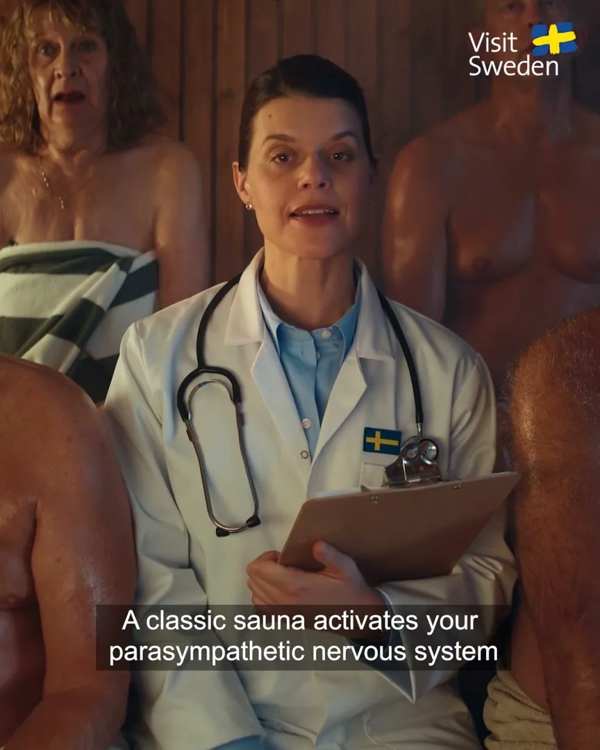 Visit Sweden "The Swedish Prescription" (2026) commercial still