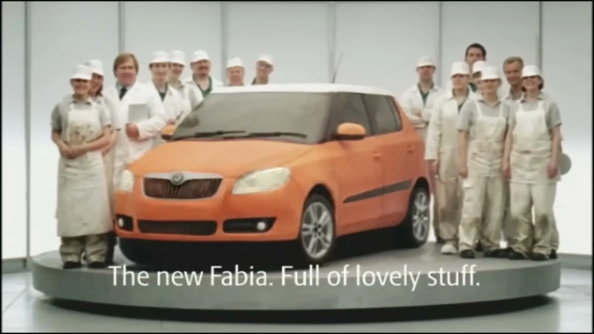 Skoda "Baking Fabia" (2007) commercial still