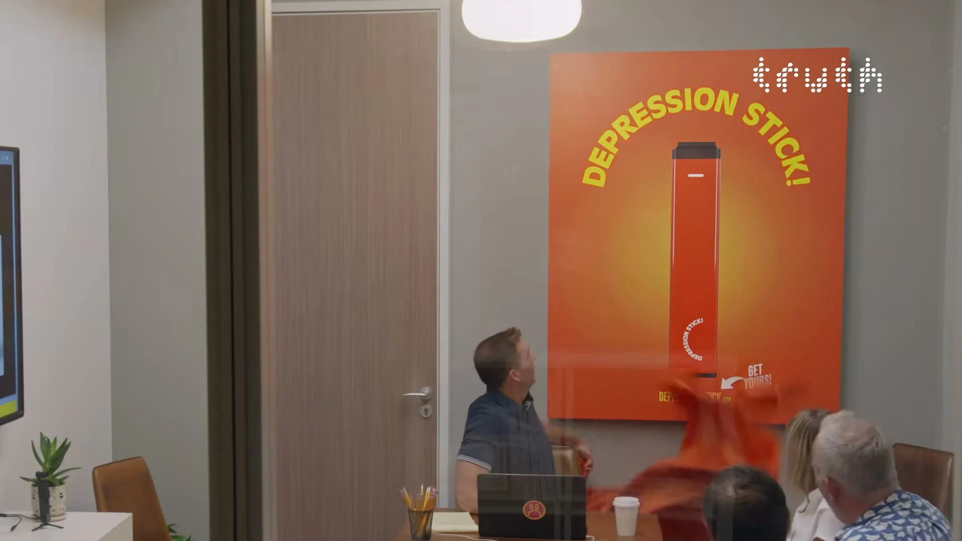 truth “Depression Stick” (2023), frame 3