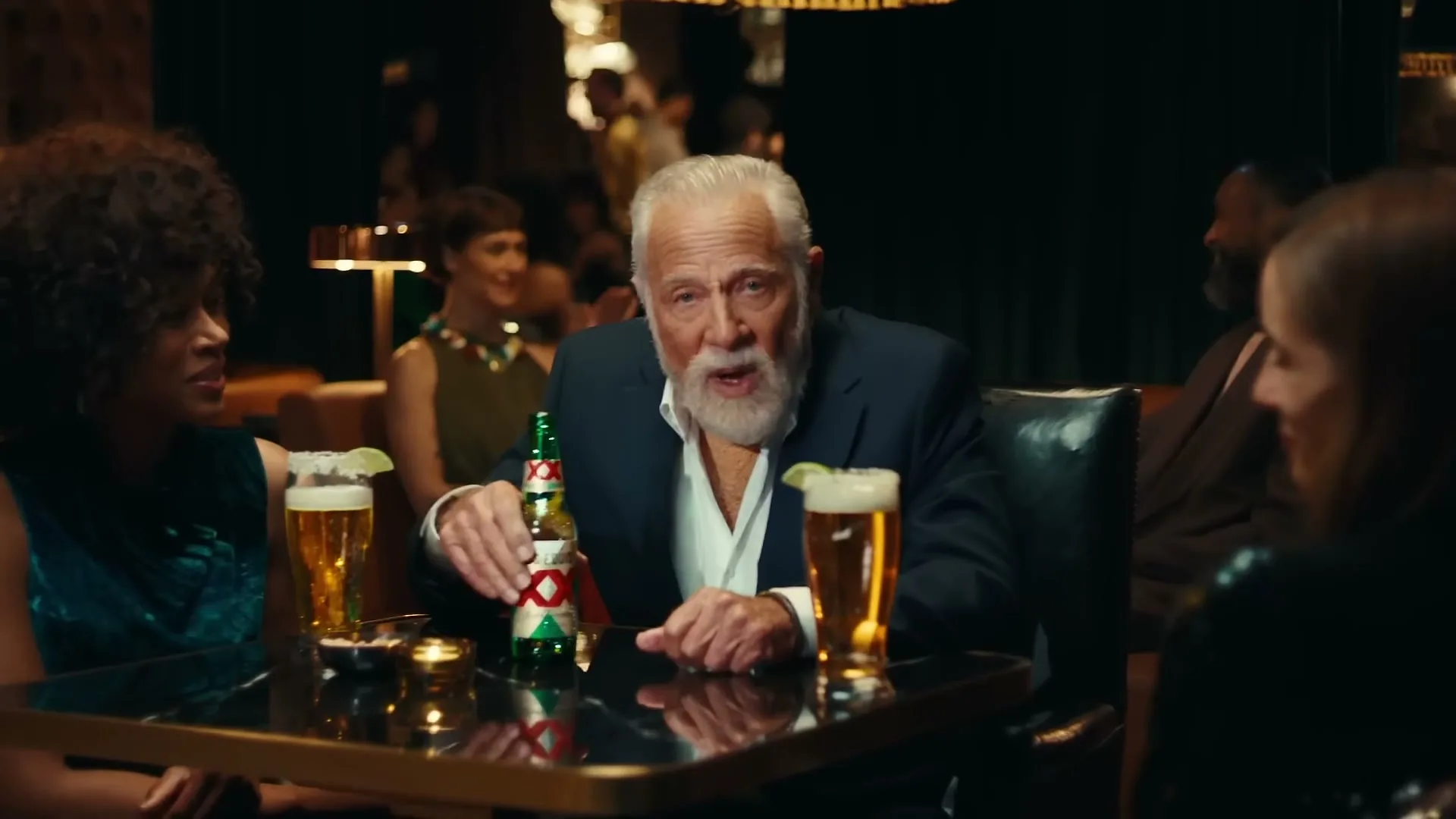 Dos Equis "The Most Interesting Man in the World" (2013) commercial still