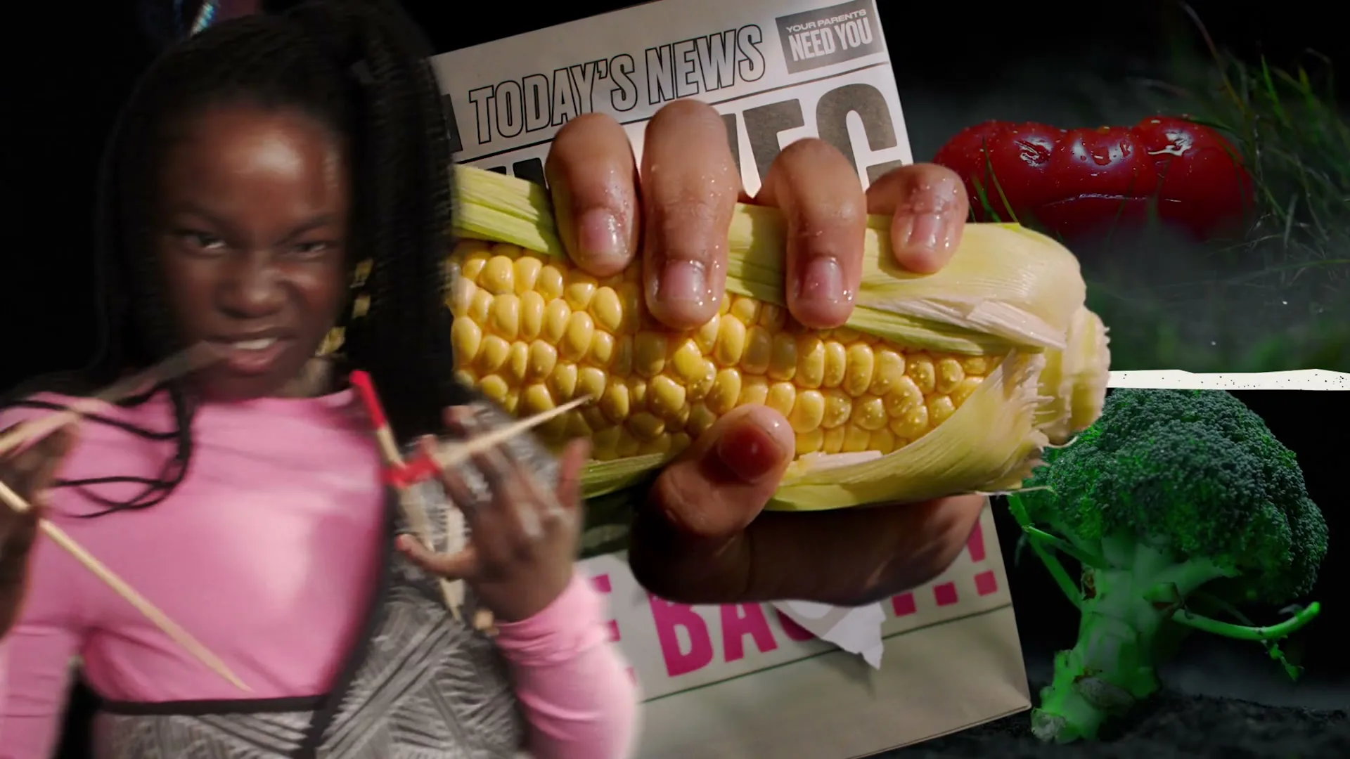 Veg Power “Eat Them to Defeat Them” (2022), frame 3