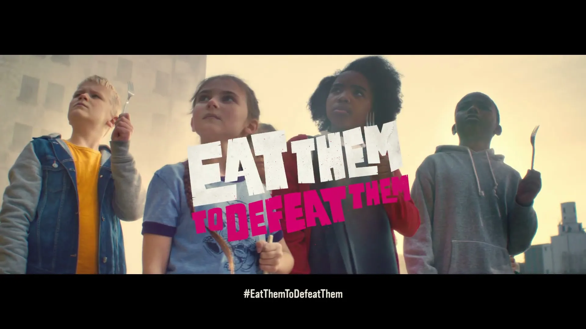 ITV / Veg Power "Eat Them To Defeat Them" (2019) commercial still