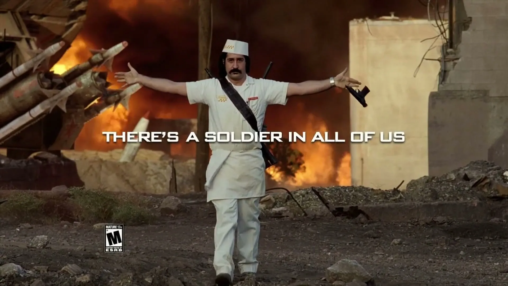 Call of Duty "There's a Soldier in All of Us" (2010) commercial still