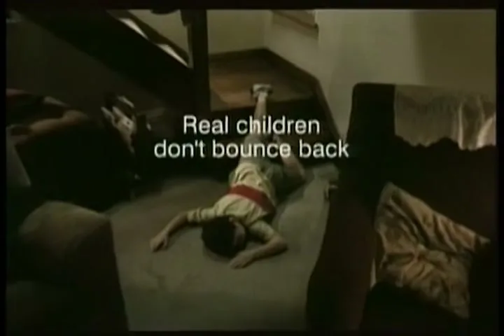 NSPCC "Cartoon" (2002) commercial still