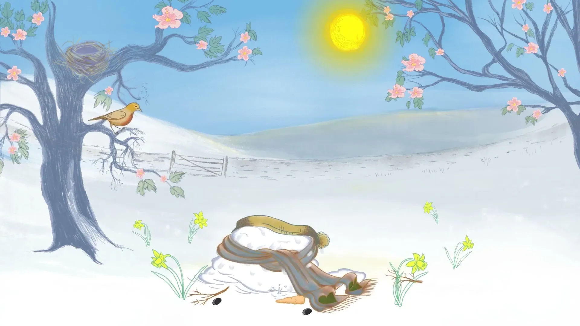The Climate Coalition "The Very Hot Snowman" (2018) commercial still