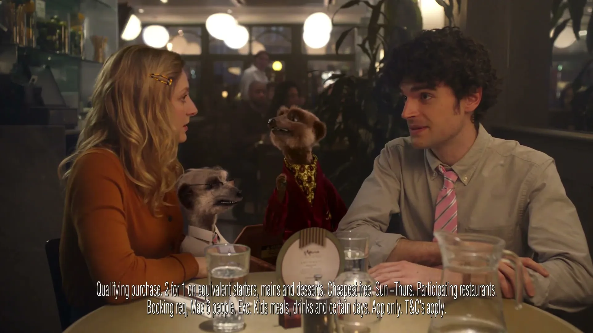 Compare the Market UK "Compare the Market - Meals - Date" (2018) commercial still