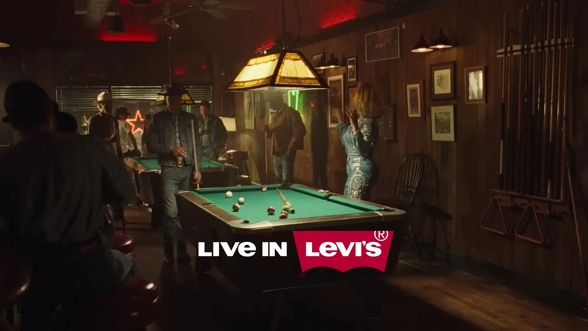 Levi’s "Chapter 2: Pool Hall" (2025) commercial still