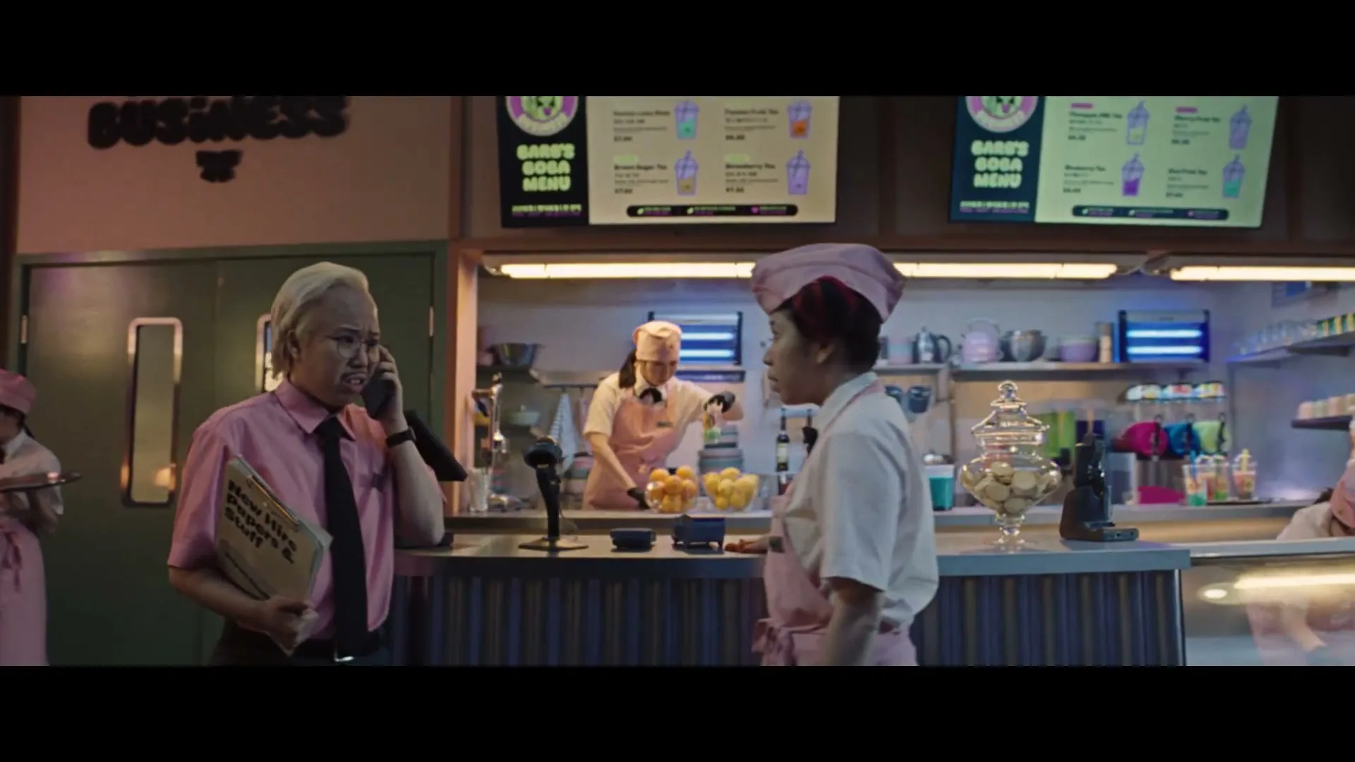 Justworks "Clones" (2026) commercial still