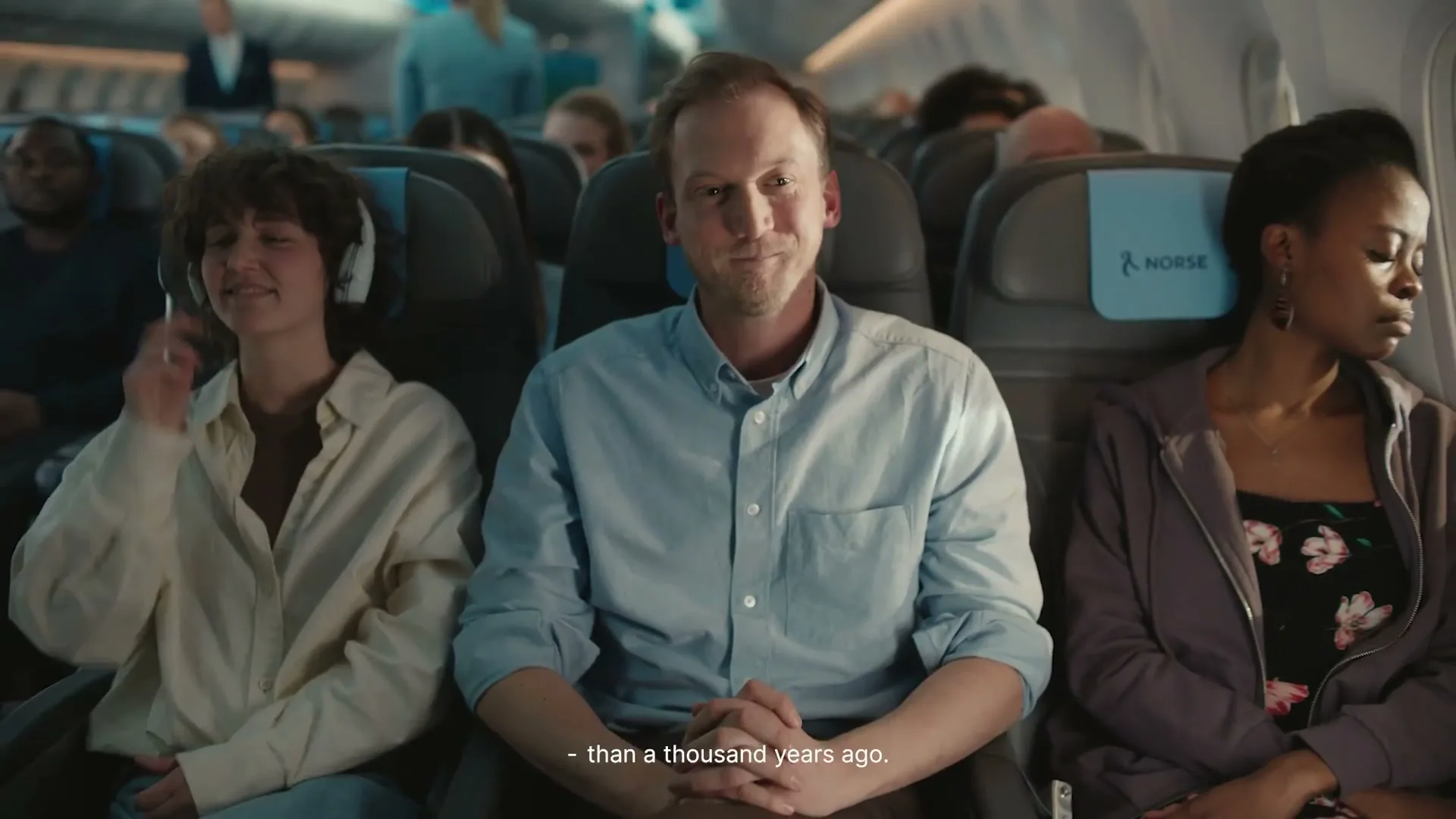 Norse Atlantic Airways "Spacious" (2023) commercial still