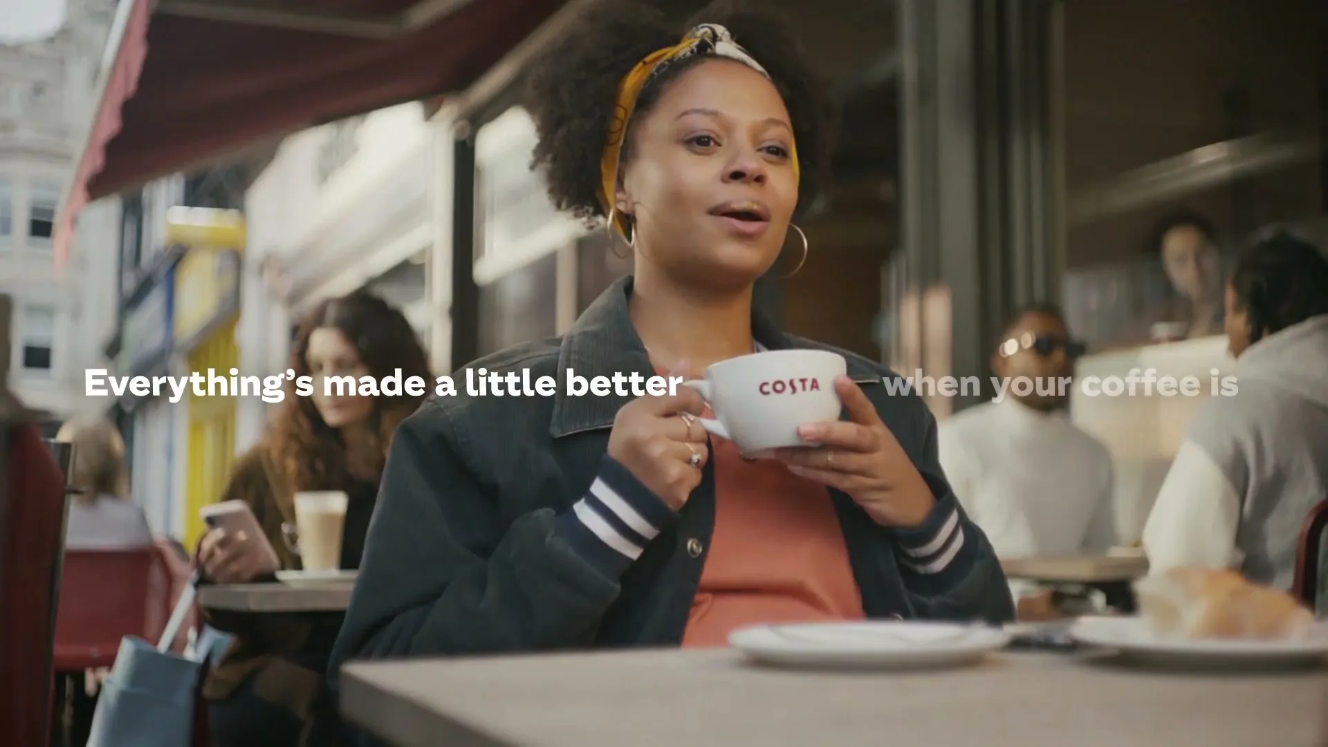 Costa Coffee "Made a Little Better" (2023) commercial still
