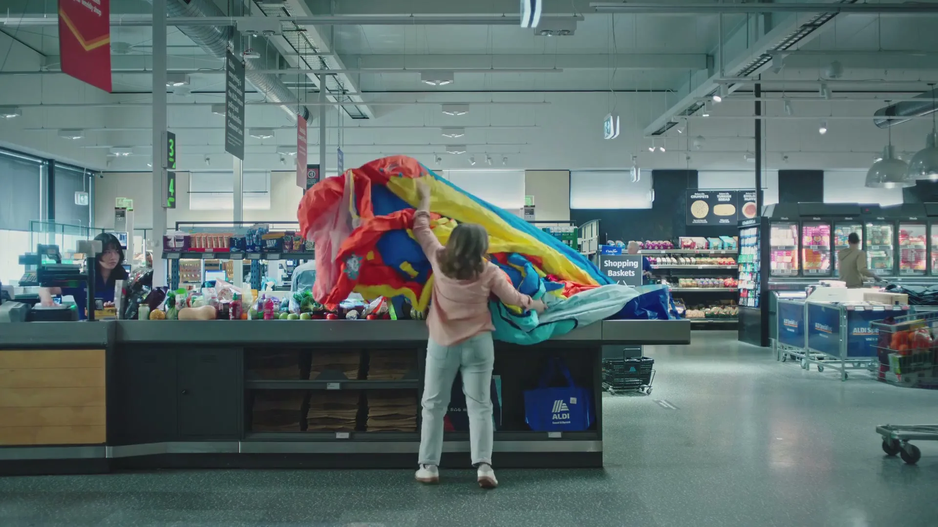ALDI "Bottomless Bag" (2025) commercial still