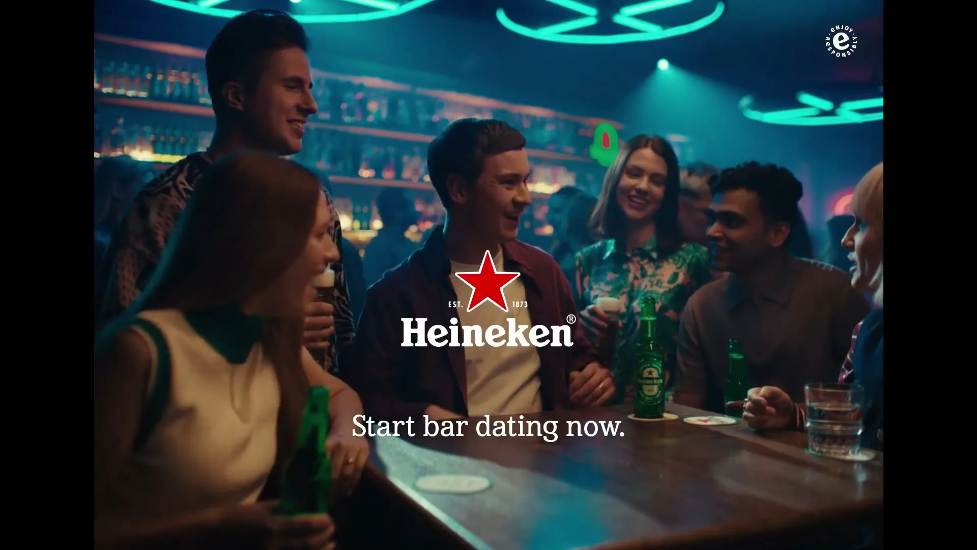 Heineken "Bar Dating - Toilet Lit" (2025) commercial still