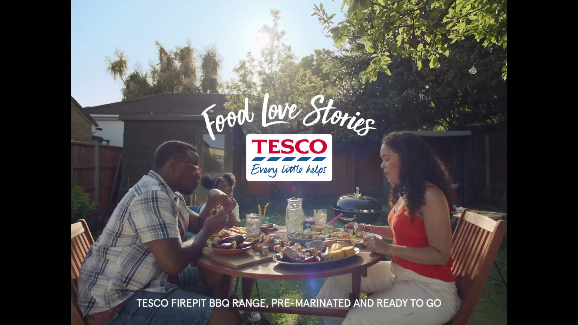 Tesco "Food Love Stories BBQ" (2023) commercial still