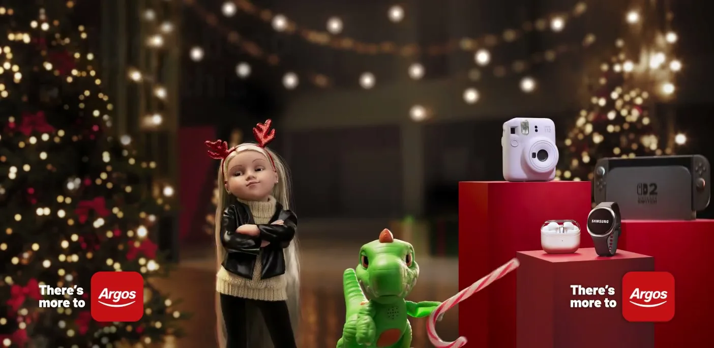Argos "Thought We Were Just for Toys? DOOH" (2025) commercial still