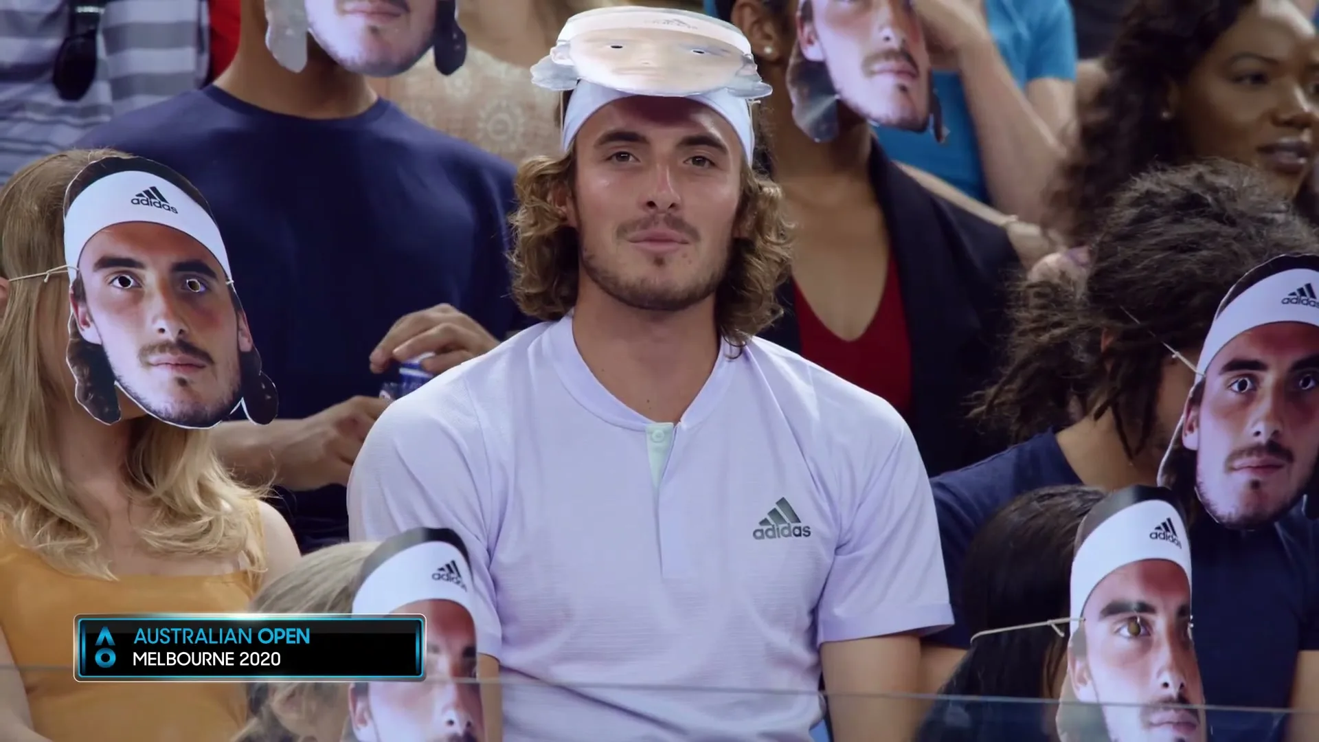 Uber Eats "Tsitsipas fanception" (2020) commercial still