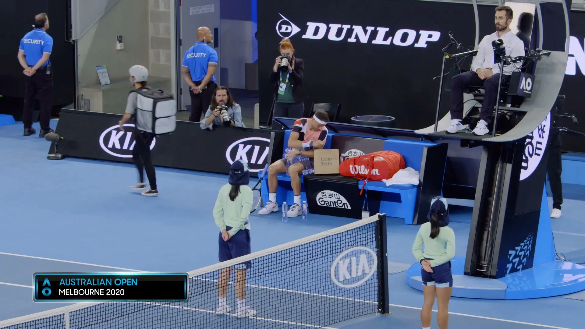 Uber Eats "Dimitrov Water Bottles" (2020) commercial still