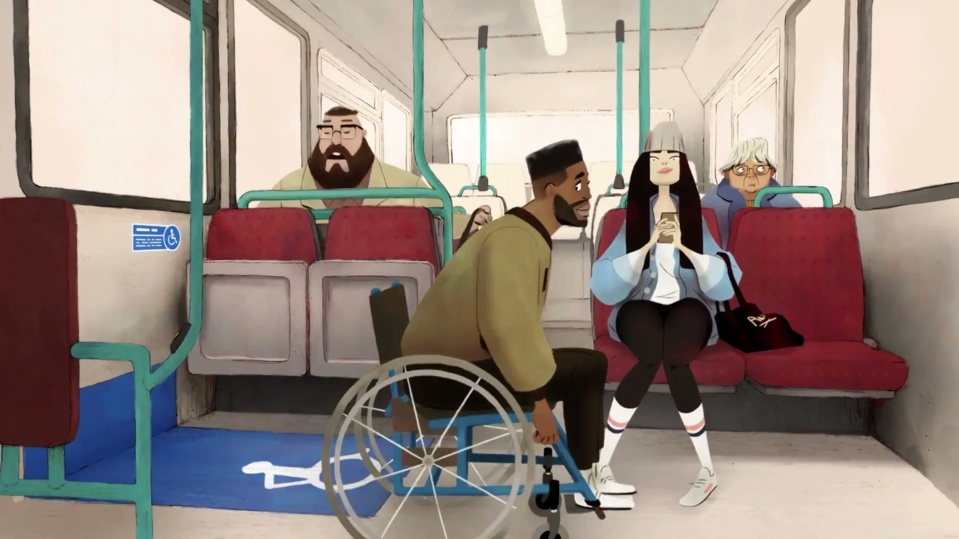 Department for Transport "Everyone's Journey Bus" (2020) commercial still