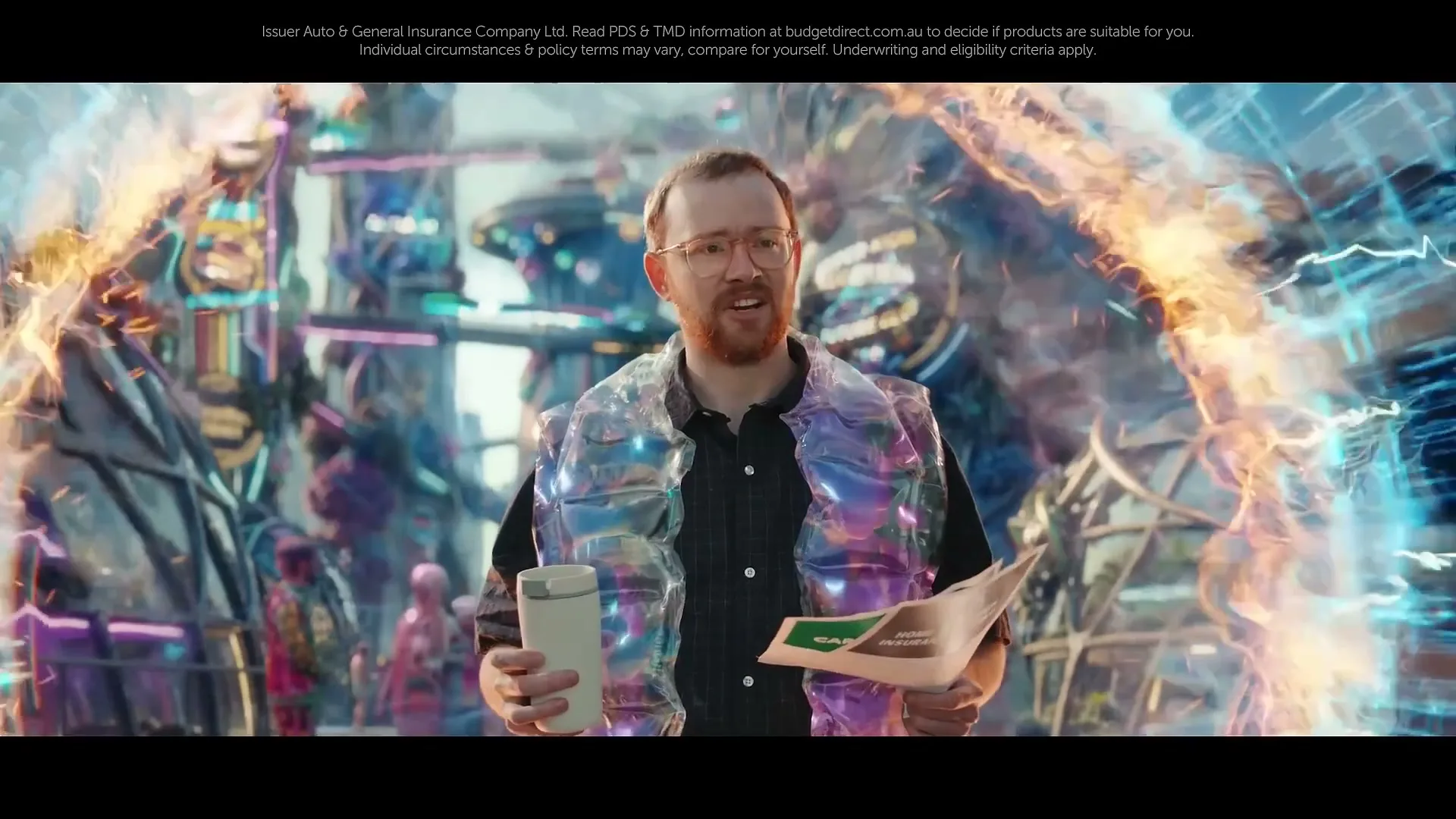 Budget Direct “Portal to the future” (2026), frame 6