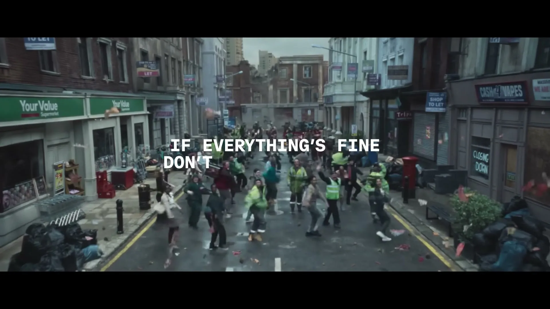 Coinbase "Everything Is Fine" (2026) commercial still