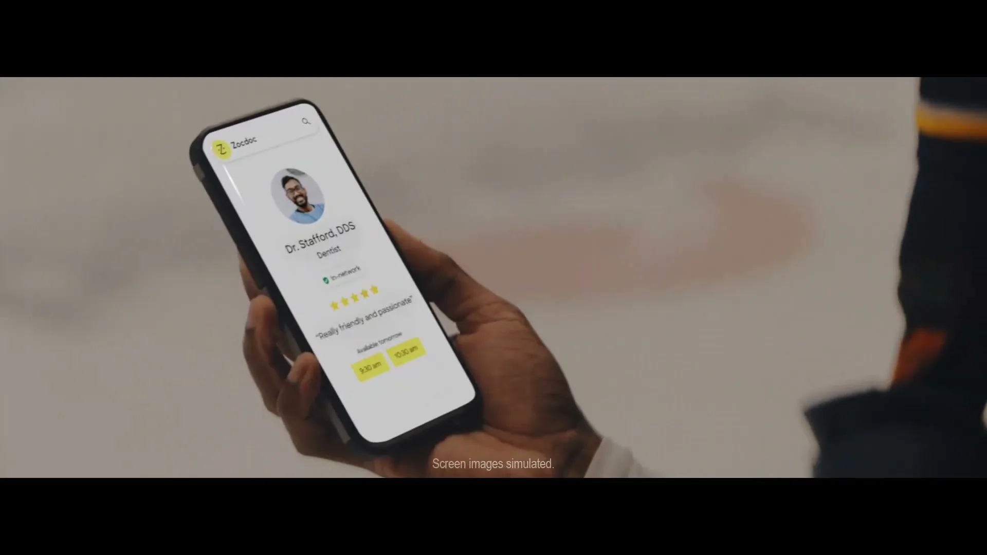 ZocDoc App “Hockey Teeth” (2026), frame 3