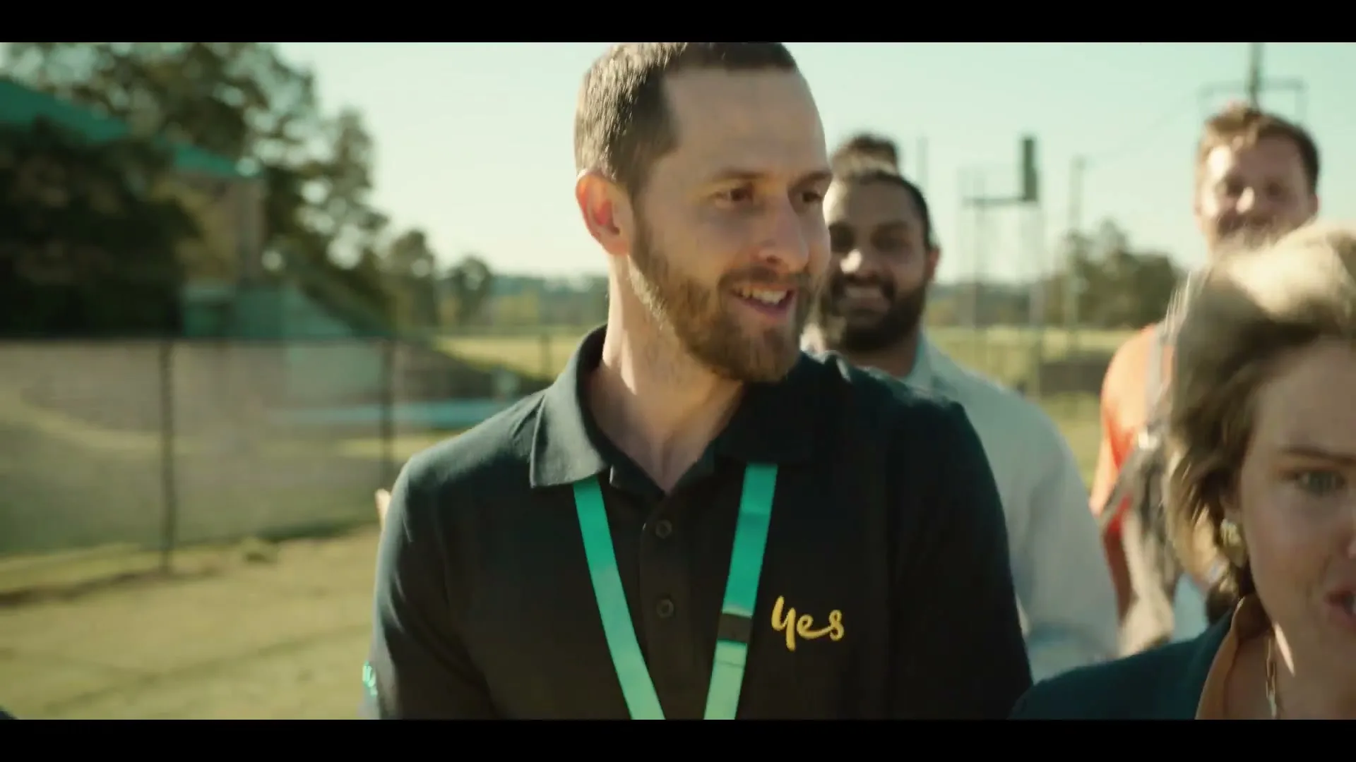Optus "We're All In" (2026) commercial still