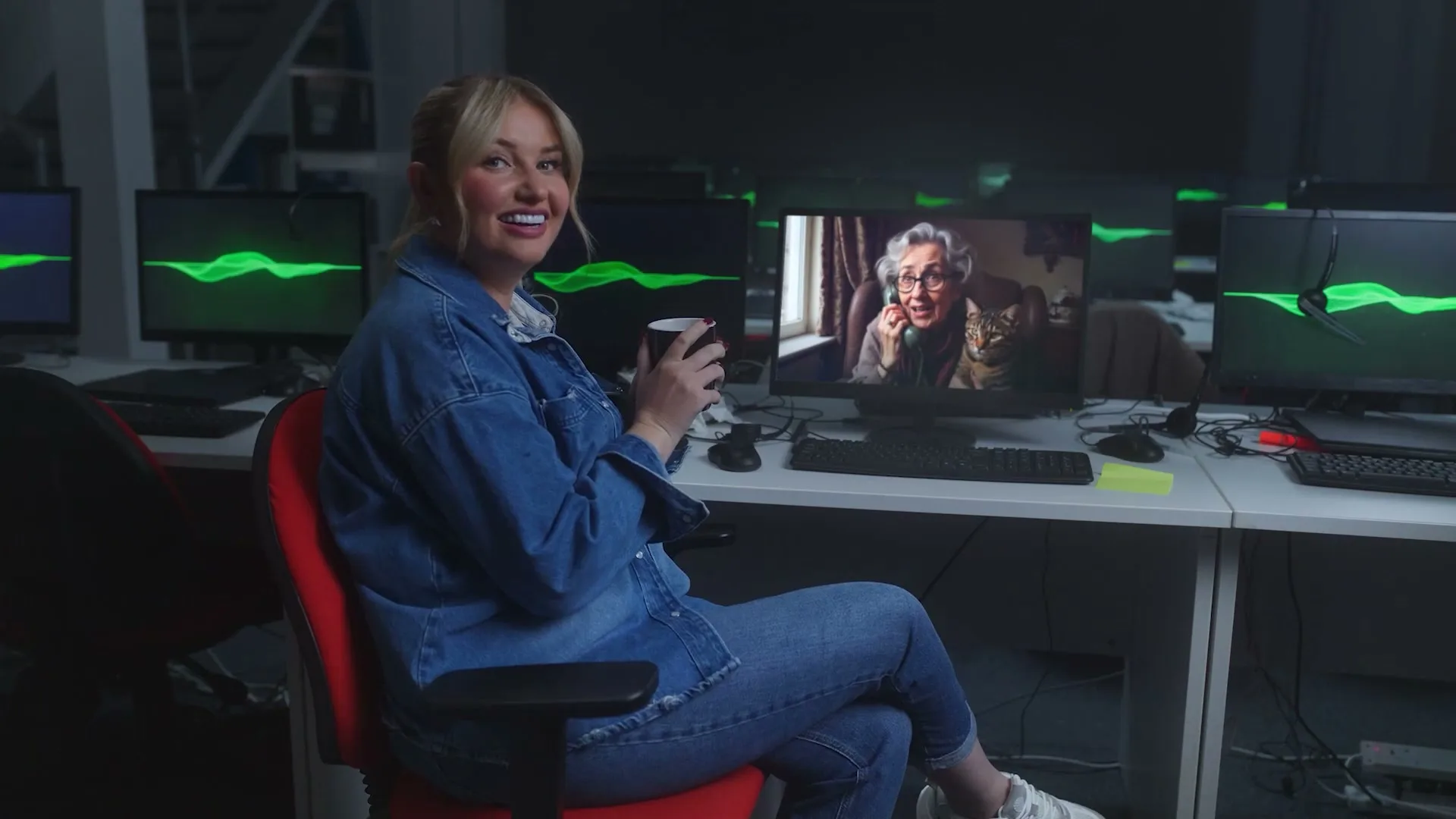 O2 “Daisy vs Scammers” (2025), frame 6