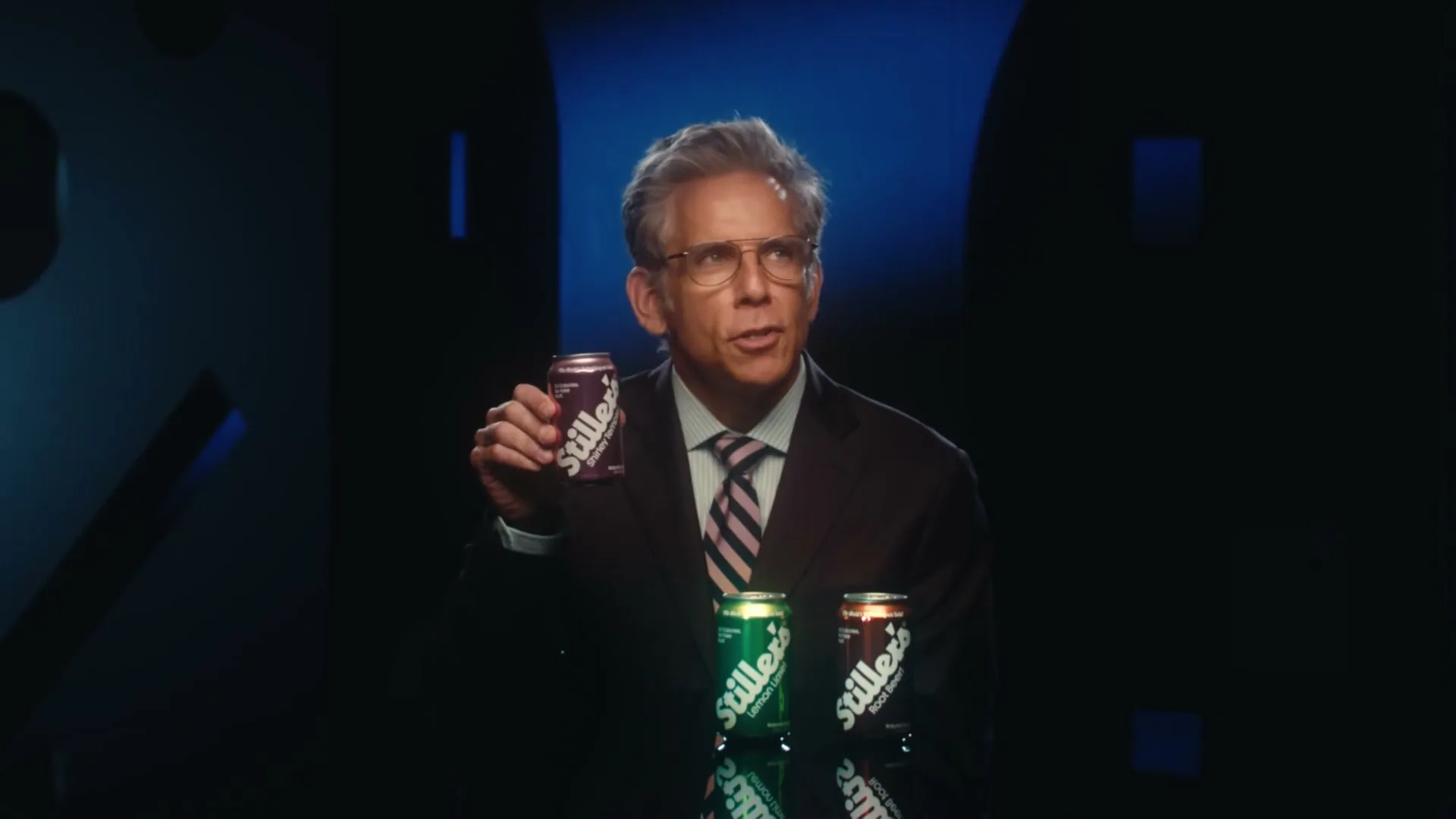 Stiller's "Celebrity" (2025) commercial still