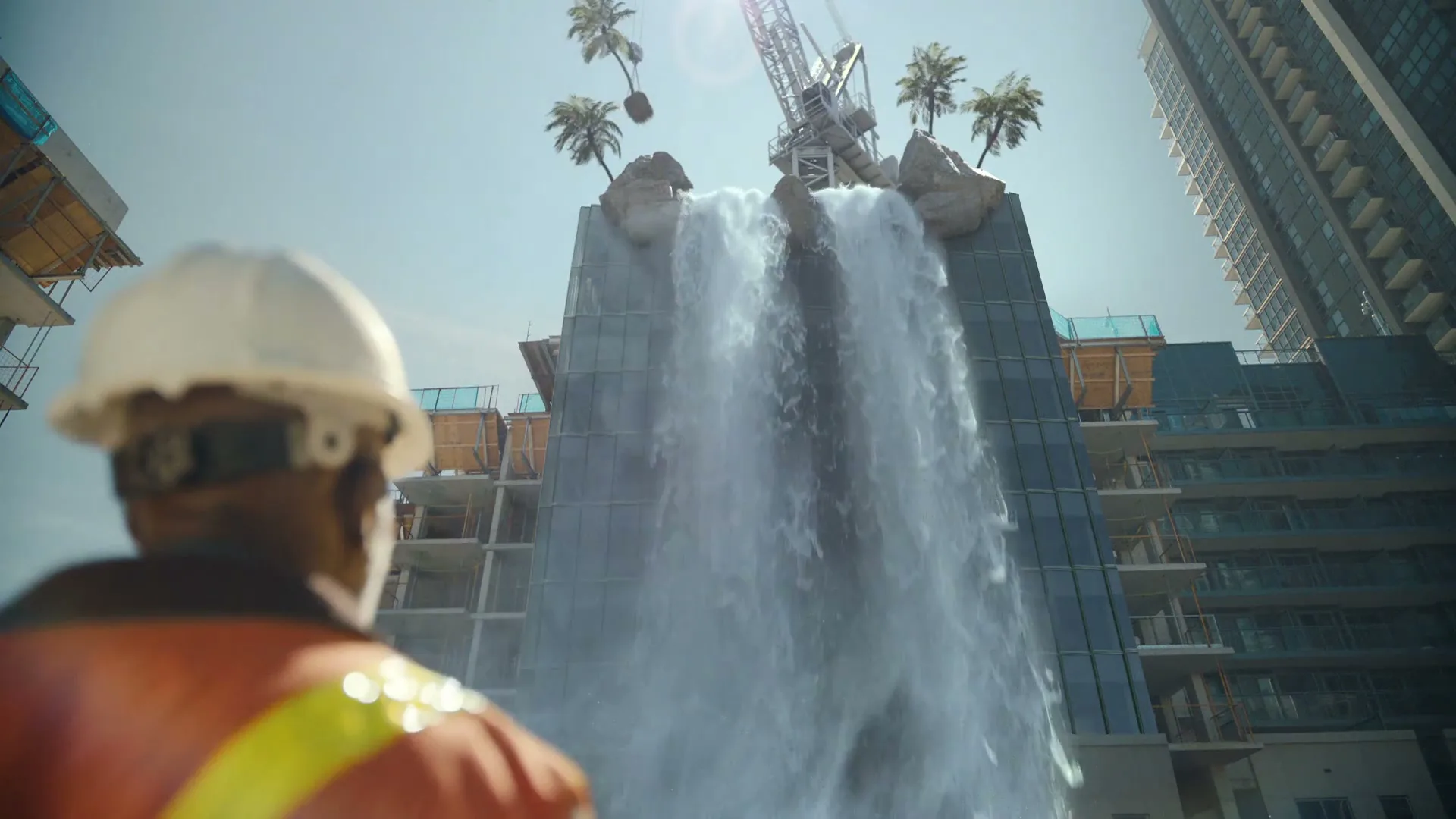 Autodesk "Hapless Hardhats" (2026) commercial still